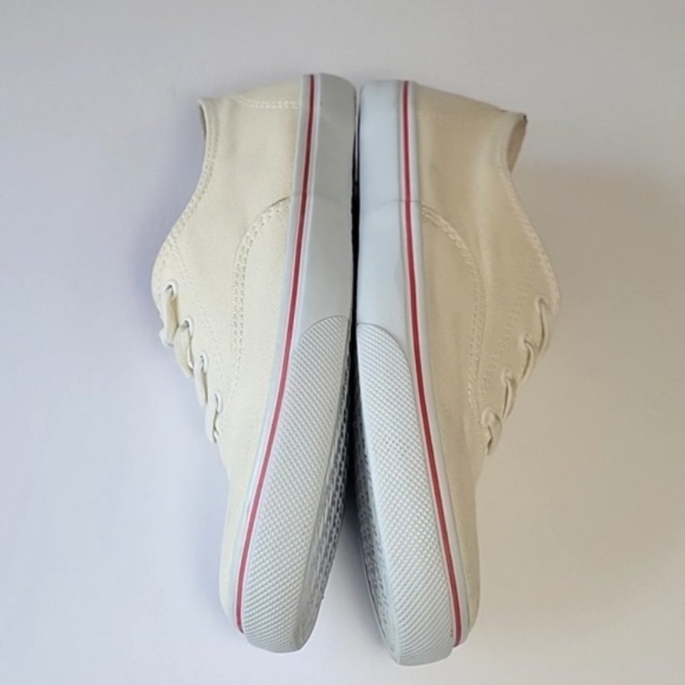 Tory Burch Murray off white lace-up sneakers women's size 10.5 - Picture 7 of 13